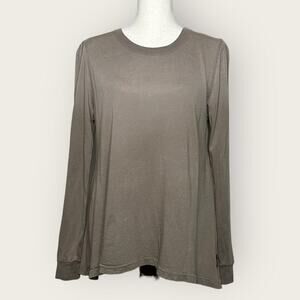 NWOT | WildFox | Long Sleeve Crew Neck Tee | Brown | Large